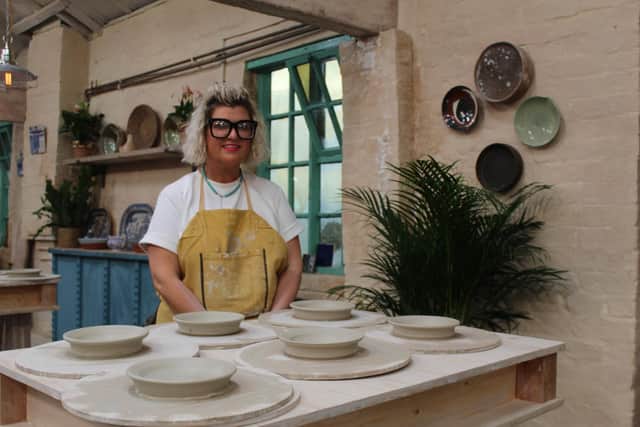Northern Ireland woman Donna is competing in the Channel 4 series The Great Pottery Throw Down. Pic credit: Love Productions
