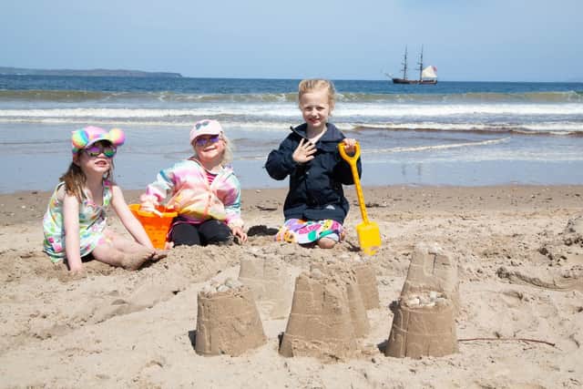 Enjoying the good weather during the Rathlin Sound Maritime Festival at Ballycastle beach. PIC: SHAUNA MCFALL /MCAULEY MULTIMEDIA