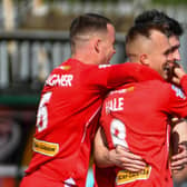 Rory Hale of Cliftonville scored a fourth goal against Carrick Rangers at Solitude, Belfast. PIC: Andrew McCarroll/ Pacemaker Press