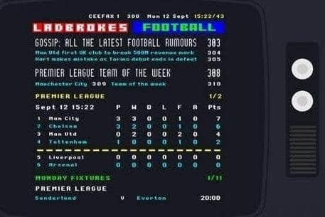 Ceefax used to be the go-to service for football results