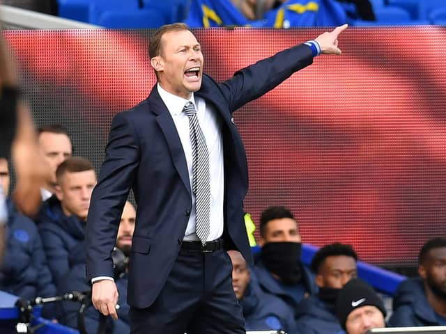 Duncan Ferguson previously served as Everton's interim manager. (Photo by Paul ELLIS / AFP via Getty Images)
