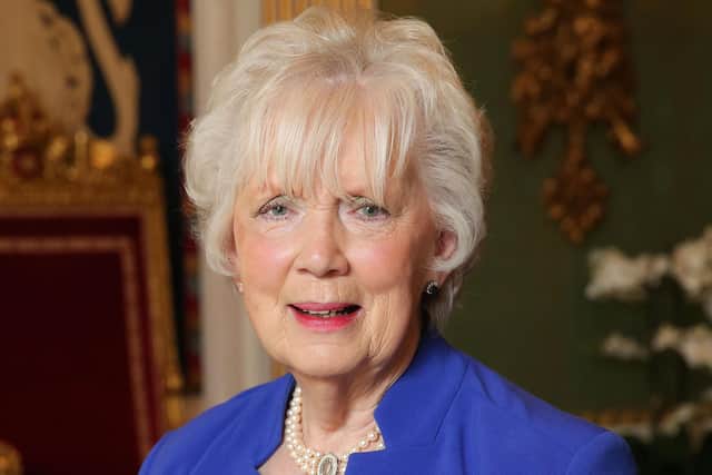 Her Majesty's former Lord Lieutenant for County Antrim, Joan Christie CVO, OBE.