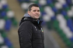 Linfield manager David Healy. (Photo by David Maginnis/Pacemaker Press)