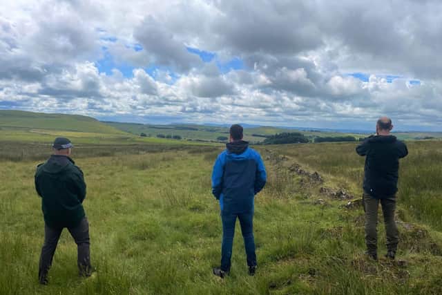 Police in Mid and East Antrim, along with Police Wildlife Officer and partners from the UK National Wildlife Crime Unit have been carrying out searches in the Glenhead Road area of Ballymena. Picture: PSNI