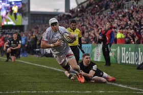 Will Addison was among the try-scorers as Ulster returned to winning ways with a bonus point victory over the Dragons at Kingspan Stadium (file picture).