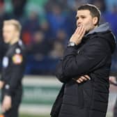 Linfield manager David Healy during Friday's 3-0 defeat to Coleraine. PIC: Desmond Loughery/Pacemaker Press