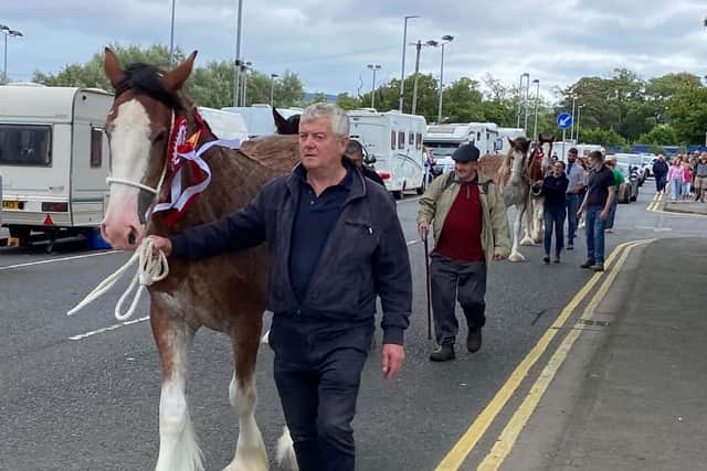 Each year sees a traditional horse parade during the Old Lammas Fair in Ballycastle. Date 21 August 2026. Picture Kevin McAuley