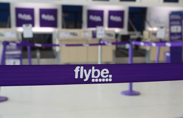 Flybe check-in area at George Best Belfast City Airport