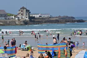 Red Flag warnings against bathing have been issued at Portrush due to dangerous algae. Pic Colm Lenaghan/  Pacemaker