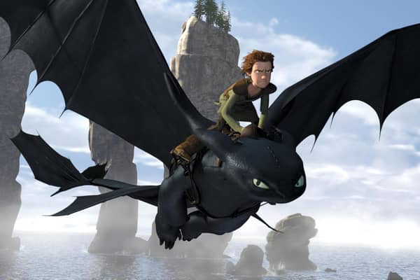The live action remake of the animated film, How To Train Your Dragon, has been filming in Tollymore Forest Park for the past week. Pictured is a still from the original film.Photo: PA Feature SHOWBIZ Film Reviews.