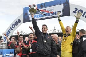 Howard Beverland was part of the Crusaders side that lifted the 2017/18 Premiership title after beating Ballymena United at the Showgrounds - Stephen Baxter's third league success. PIC: INPHO/Stephen Hamilton