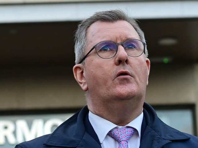 Sir Jeffrey Donaldson told his party membership that grassroots unionists want an end to bickering between unionist parties.
Photo: Pacemaker.