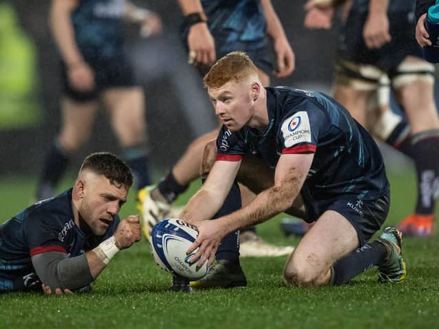 Ulster's Nathan Doak (right). (Photo by XAVIER LEOTY/AFP via Getty Images)