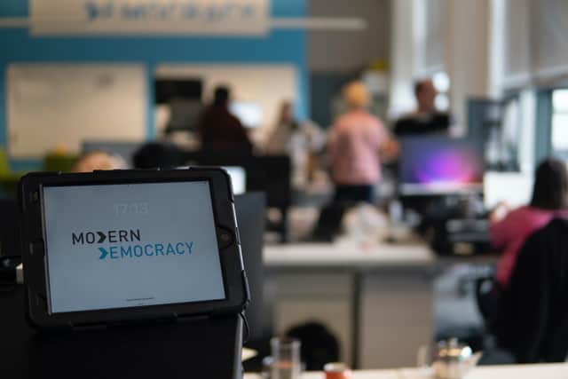 Polling stations serving an electorate of more than 2 million operated a digital check-in at the English local government elections thanks to Londonderry-based firm Modern Democracy