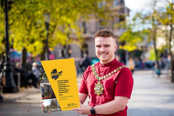 Belfast Lord Mayor councillor Ryan Murphy has launched Belfast City Council’s search for a suitably experienced long-term business partner to help deliver over half a billion pounds worth of multi-site, residential-led, mixed-use developments across the city