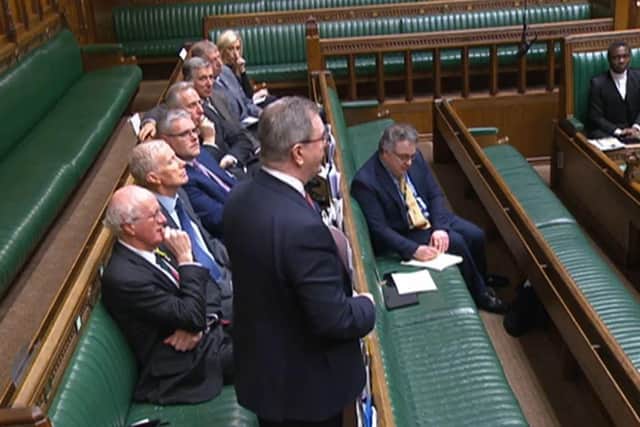 Sir Jeffrey Donaldson challenged his colleagues over their criticism of red lane arrangements - saying they all endorsed it.