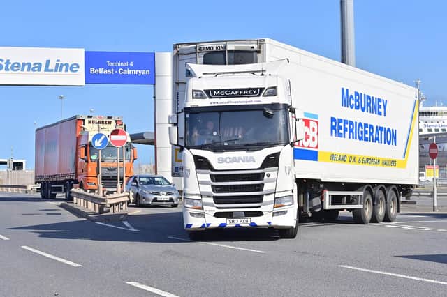 Red and Green lanes are now operational at Northern Ireland ports. Pic: Colm Lenaghan/Pacemaker