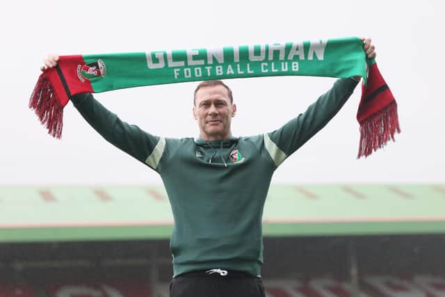 Duncan Ferguson will kick off life as Glentoran manager on Saturday when Ballymena United visit The BetMcLean Oval for a Premiership clash. (Photo by Stephen Davison/Pacemaker Press)