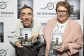 Author of The Weight of Progress Matthew Monaghan and Mum Geraldine Monaghan at the launch of his book at The Lansdowne Hotel, Belfast