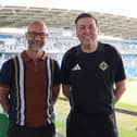 Mark Johnston, director of Groundwork NI and Keith Gibson, football for all manager at the IFA Foundation