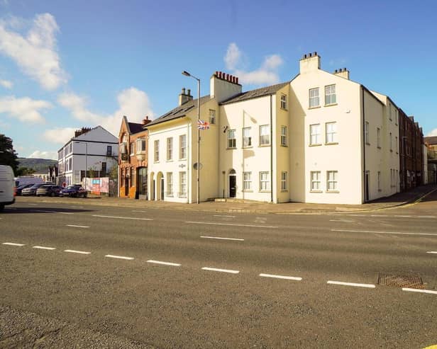 The first floor apartment is located in Carrickfergus town centre.