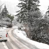 Drivers have been told to exercise caution as snow and ice is predicted