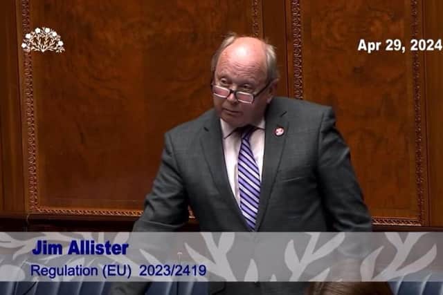 Jim Allister in the NI Assembly