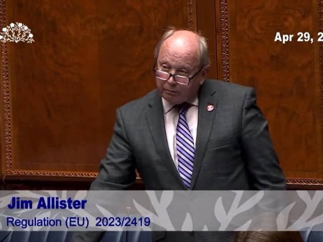 Jim Allister in the NI Assembly