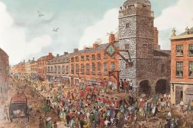 The hanging of Henry Joy McCracken in Belfast on July 17 1798