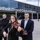 The first live Ulster Orchestra performance at Belfast Grand Central Station as part of Translink’s 'Summer at Saltwater' events programme