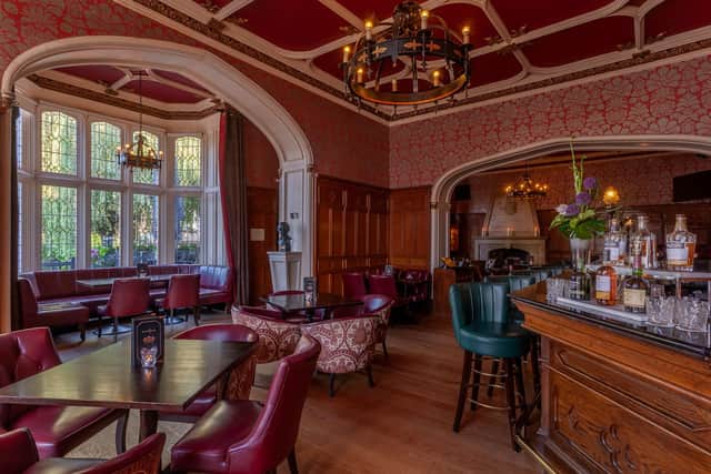 The oak-pannelled Knights Bar in Clontarf Castle Hotel