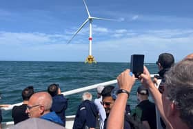 A Northern Ireland delegation of energy experts from the Department for the Economy, NIE, SONI and the private sector made a trip 17km offshore from Marseille this week to see the Mediterranean’s first three floating wind turbines