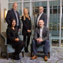 Whiterock’s Growth Capital Fund team Graham Ferguson, Sarah Toner, David McCurley; (seated) Jenna Mairs and Paul Millar