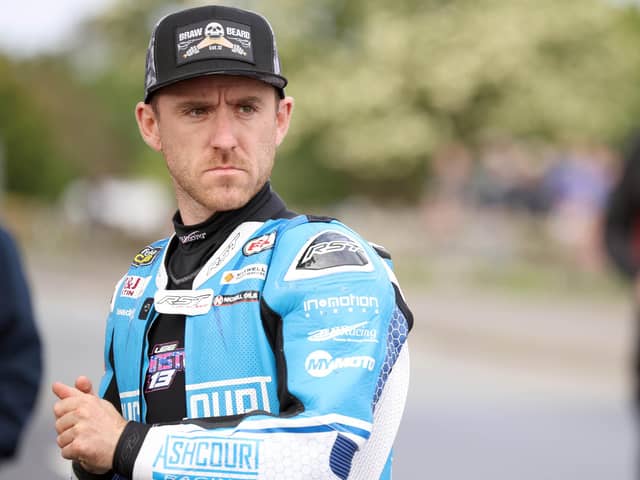 Northern Ireland rider Lee Johnston was in a critical condition after crashing at the North West 200