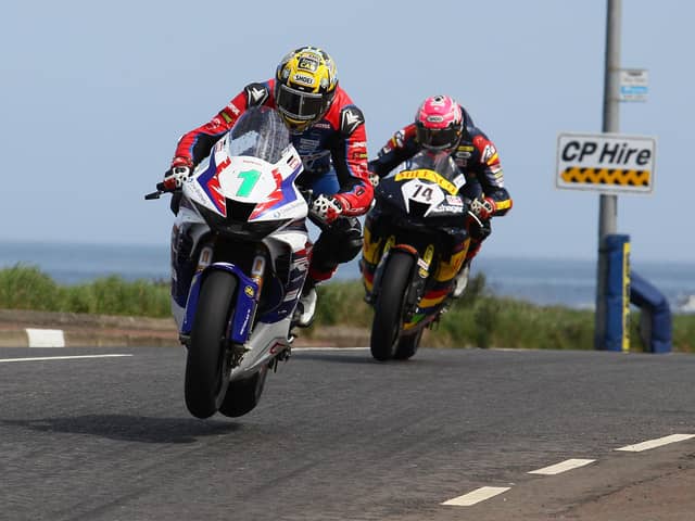 Glenn Irwin won both Superbike races at the North West 200 on the Honda Racing Fireblade in May.
