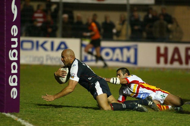 Jerry Seuseu came off the bench to score against Catalans in the game in 2006.
