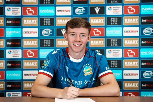 Rhys Brennan has joined Linfield from Bohemians on a season-long loan deal. (Photo by Pacemaker)