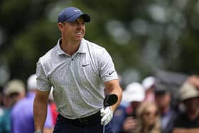 Rory McIlroy picked up a hole-in-one on the 214-yard eighth at the first round of the Travelers Championship golf tournament at TPC River Highlands, Connecticut