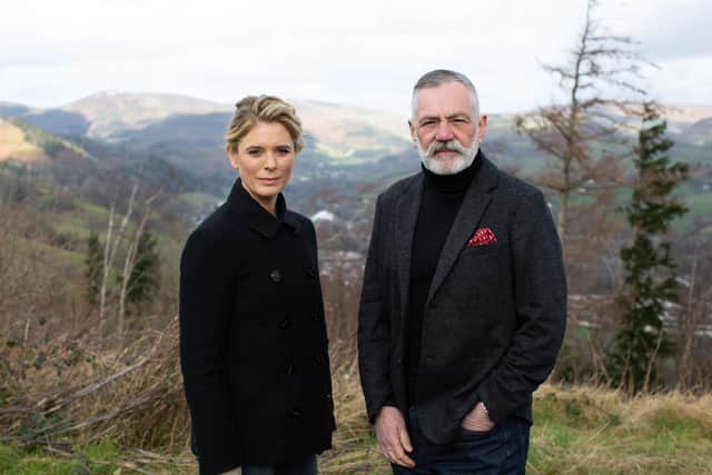 Emilia Fox and Professor David Wilson