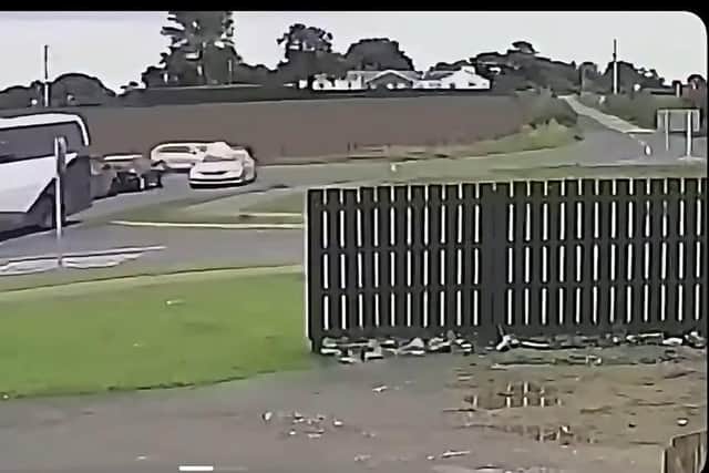 A screenshot of the hijacked bus