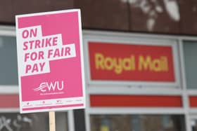 Communication Workers Union (CWU) on a picket line