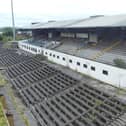A general view of Casement Park GAA stadium in Belfast.