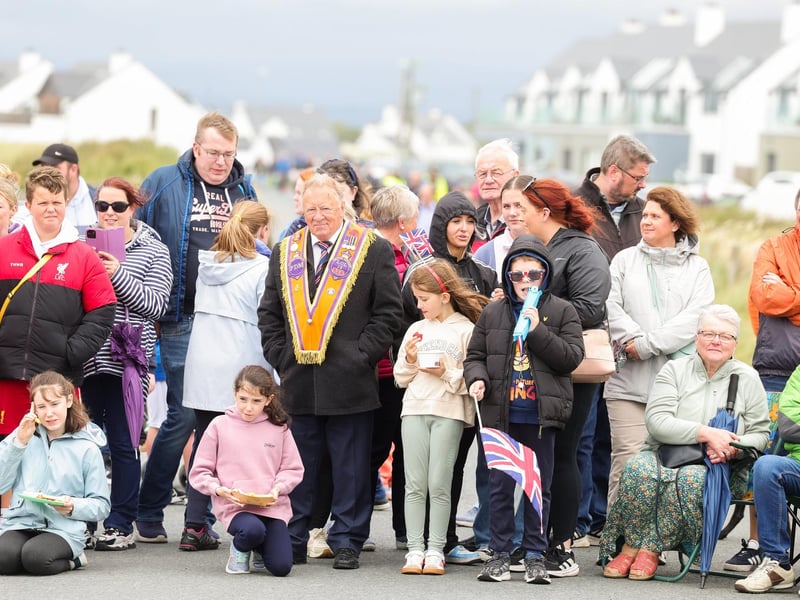 Spectators watching the parade