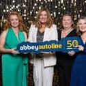 Northern Ireland insurance broker AbbeyAutoline has successfully concluded its ambitious 50th anniversary programme by supporting more than 40 charity and voluntary organisations across the region. Pictured are Jackie Elliott, Julie Gibbons, Jeni McKelvey and Wendy Close. Picture: AbbeyAutoline
