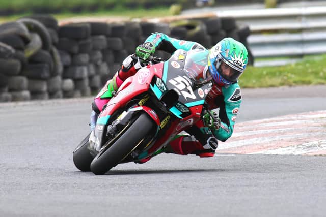Korie McGreevy (McAdoo Racing Kawasaki) won the opening Superbike race at Kirkistown on Easter Monday.