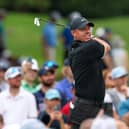 Northern Ireland's Rory McIlroy plays his shot from the fifth tee during the second round of the Travelers Championship at TPC River Highlands