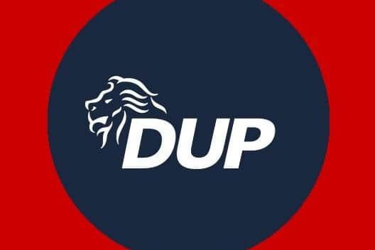 The logo of the DUP