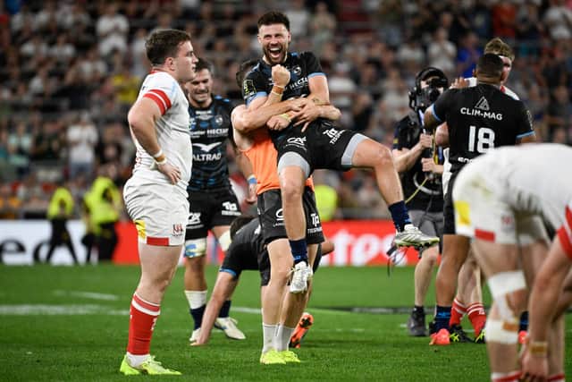 Ulster despair and Montpellier delight during Friday's European Challenge Cup final in Bilbao. (Photo by ANDER GILLENEA/AFP via Getty Images)