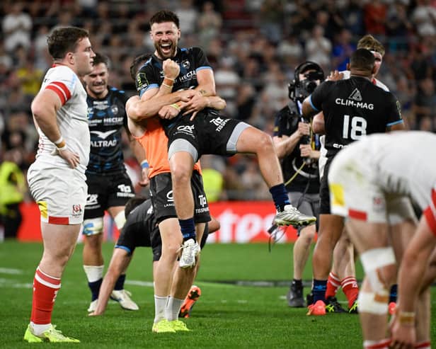Ulster despair and Montpellier delight during Friday's European Challenge Cup final in Bilbao. (Photo by ANDER GILLENEA/AFP via Getty Images)