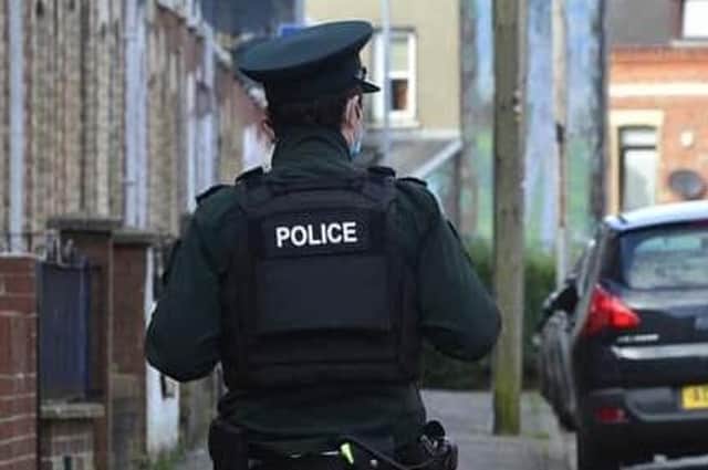 PSNI on foot patrol in Belfast. Photo: Arthur Allison/Pacemaker